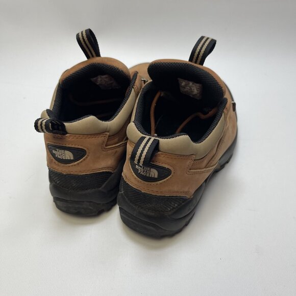 Y2K North Face Hiking Boots Nubuck Brown Leather Shoes Lace Low Women's Sz 9 - Picture 2 of 13